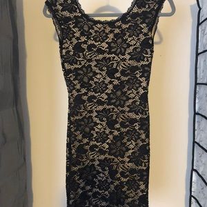 Lace Open Back Dress